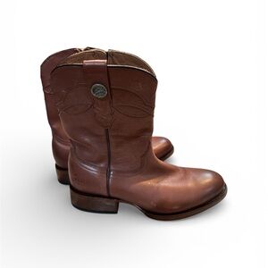 Western Leather Jaca Boots in Rich Brown
